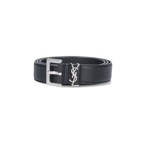 Saint Laurent Cassandre Belt – Black - NWT